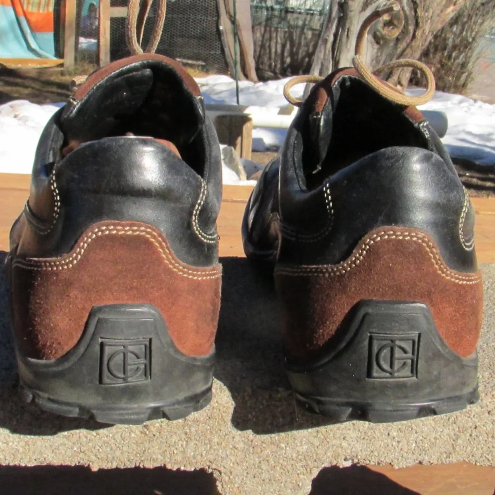 Cole Haan Country Black Brown Leather Vibram Sole Oxfords - Picture 5 of 7